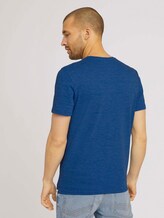 T-Shirt in Melange Optik - Männer - mid blue nep inject melange T-Shirt in Melange Optik - Männer - mid blue nep inject melange - 2 - TOM TAILOR