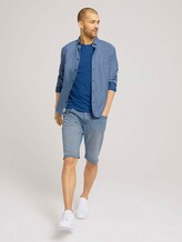 T-Shirt in Melange Optik - Männer - mid blue nep inject melange T-Shirt in Melange Optik - Männer - mid blue nep inject melange - 3 - TOM TAILOR