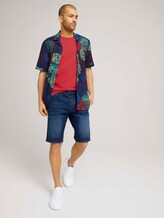 T-shirt in melange look - Mannen - plain red nep inject melange T-shirt in melange look - Mannen - plain red nep inject melange - 3 - TOM TAILOR
