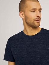 T-Shirt in Melange Optik - Männer - sailor blue nep inject melange T-Shirt in Melange Optik - Männer - sailor blue nep inject melange - 10 - TOM TAILOR