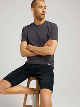 T-Shirt in Melange Optik - Männer - tarmac grey nep structure T-Shirt in Melange Optik - Männer - tarmac grey nep structure - 5 - TOM TAILOR