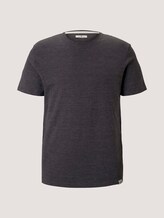 T-Shirt in Melange Optik - Männer - tarmac grey nep structure T-Shirt in Melange Optik - Männer - tarmac grey nep structure - 7 - TOM TAILOR