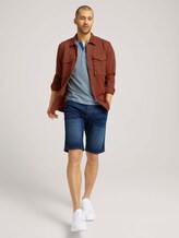 Henley T-shirt in melange look - Mannen - offwhite nep inject melange Henley T-shirt in melange look - Mannen - offwhite nep inject melange - 3 - TOM TAILOR