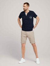 T-Shirt mit Streifenstruktur - Männer - sailor blue nep inject melange T-Shirt mit Streifenstruktur - Männer - sailor blue nep inject melange - 3 - TOM TAILOR