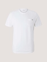 T-shirt met getextureerde strepen - Mannen - Off White T-shirt met getextureerde strepen - Mannen - Off White - 7 - TOM TAILOR