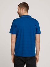 Poloshirt mit Streifenstruktur - Männer - victory blue Poloshirt mit Streifenstruktur - Männer - victory blue - 2 - TOM TAILOR