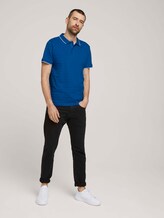 Poloshirt mit Streifenstruktur - Männer - victory blue Poloshirt mit Streifenstruktur - Männer - victory blue - 3 - TOM TAILOR