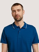 Poloshirt mit Streifenstruktur - Männer - victory blue Poloshirt mit Streifenstruktur - Männer - victory blue - 9 - TOM TAILOR