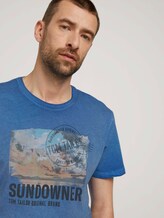 Used Look T-Shirt mit Print - Männer - victory blue Used Look T-Shirt mit Print - Männer - victory blue - 9 - TOM TAILOR