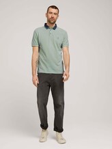 Strukturiertes Poloshirt - Männer - mint green two tone pique Strukturiertes Poloshirt - Männer - mint green two tone pique - 3 - TOM TAILOR