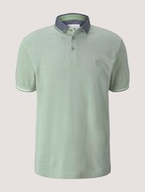 Strukturiertes Poloshirt - Männer - mint green two tone pique Strukturiertes Poloshirt - Männer - mint green two tone pique - 7 - TOM TAILOR