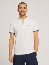 Poloshirt met opstaande kraag - Mannen - Off White Poloshirt met opstaande kraag - Mannen - Off White - 1 - TOM TAILOR