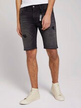 Regular Fit Jeans-Shorts - Männer - destroyed dark stone black den Regular Fit Jeans-Shorts - Männer - destroyed dark stone black den - 1 - TOM TAILOR Denim