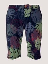 Josh Regular Slim Shorts - Männer - dark blue paint leaf design Josh Regular Slim Shorts - Männer - dark blue paint leaf design - 7 - TOM TAILOR