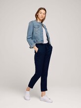 Elastische Loose Fit Hose mit LENZING™ ECOVERO™ - Frauen - Sky Captain Blue Elastische Loose Fit Hose mit LENZING™ ECOVERO™ - Frauen - Sky Captain Blue - 3 - TOM TAILOR