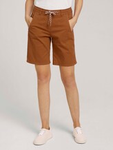 Bermuda Shorts mit Kordelzug - Frauen - Caramel Brown Bermuda Shorts mit Kordelzug - Frauen - Caramel Brown - 1 - TOM TAILOR