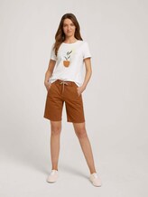Bermuda Shorts mit Kordelzug - Frauen - Caramel Brown Bermuda Shorts mit Kordelzug - Frauen - Caramel Brown - 3 - TOM TAILOR