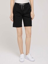 Bermuda Shorts mit Kordelzug - Frauen - deep black Bermuda Shorts mit Kordelzug - Frauen - deep black - 1 - TOM TAILOR