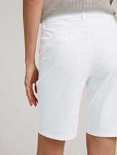 Bermuda shorts with a drawstring - Women - White Bermuda shorts with a drawstring - Women - White - 9 - TOM TAILOR