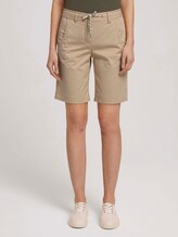 Bermuda Shorts mit Kordelzug - Frauen - desert linen Bermuda Shorts mit Kordelzug - Frauen - desert linen - 1 - TOM TAILOR