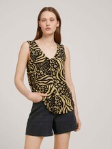 Top met uitsparing - Vrouwen - black animal print Top met uitsparing - Vrouwen - black animal print - 5 - TOM TAILOR Denim