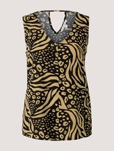 Top met uitsparing - Vrouwen - black animal print Top met uitsparing - Vrouwen - black animal print - 7 - TOM TAILOR Denim