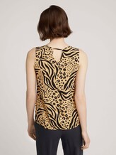 Top met uitsparing - Vrouwen - beige animal print Top met uitsparing - Vrouwen - beige animal print - 2 - TOM TAILOR Denim