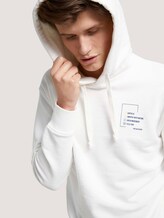 Hoodie mit Print - Männer - Soft Clear White Hoodie mit Print - Männer - Soft Clear White - 9 - TOM TAILOR Denim