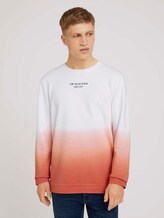 Sweatshirt mit Farbverlauf - Männer - orange lobster Sweatshirt mit Farbverlauf - Männer - orange lobster - 1 - TOM TAILOR Denim