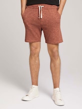 Melierte Sweatshorts - Männer - orange lobster black melange Melierte Sweatshorts - Männer - orange lobster black melange - 1 - TOM TAILOR Denim