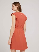 Ärmelloses Minikleid mit Rüschen - Frauen - sundown coral Ärmelloses Minikleid mit Rüschen - Frauen - sundown coral - 2 - TOM TAILOR Denim