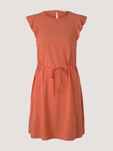 Ärmelloses Minikleid mit Rüschen - Frauen - sundown coral Ärmelloses Minikleid mit Rüschen - Frauen - sundown coral - 7 - TOM TAILOR Denim