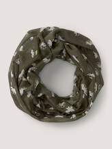 Gemusterter Schlauchschal - Frauen - khaki floral design Gemusterter Schlauchschal - Frauen - khaki floral design - 7 - Tom Tailor E-Shop Kollektion