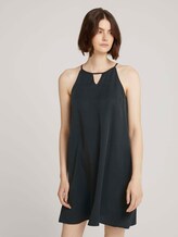 Neckholder Minikleid mit TENCEL™ Lyocell - Frauen - washed black Neckholder Minikleid mit TENCEL™ Lyocell - Frauen - washed black - 1 - TOM TAILOR Denim