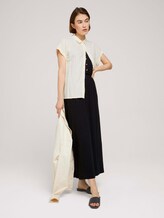 Ärmelloses Maxikleid mit Knopfleiste - Frauen - deep black Ärmelloses Maxikleid mit Knopfleiste - Frauen - deep black - 3 - TOM TAILOR Denim