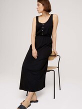 Ärmelloses Maxikleid mit Knopfleiste - Frauen - deep black Ärmelloses Maxikleid mit Knopfleiste - Frauen - deep black - 5 - TOM TAILOR Denim