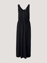 Ärmelloses Maxikleid mit Knopfleiste - Frauen - deep black Ärmelloses Maxikleid mit Knopfleiste - Frauen - deep black - 7 - TOM TAILOR Denim