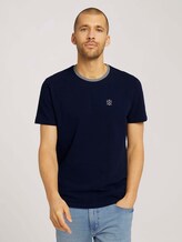 T-Shirt mit Logo Stickerei - Männer - Sailor Blue T-Shirt mit Logo Stickerei - Männer - Sailor Blue - 1 - TOM TAILOR