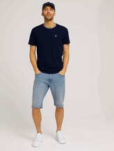 T-Shirt mit Logo Stickerei - Männer - Sailor Blue T-Shirt mit Logo Stickerei - Männer - Sailor Blue - 3 - TOM TAILOR