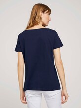 T-Shirt mit Print mit Bio-Baumwolle - Frauen - Sky Captain Blue T-Shirt mit Print mit Bio-Baumwolle - Frauen - Sky Captain Blue - 2 - TOM TAILOR