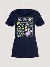 T-Shirt mit Print mit Bio-Baumwolle - Frauen - Sky Captain Blue T-Shirt mit Print mit Bio-Baumwolle - Frauen - Sky Captain Blue - 7 - TOM TAILOR