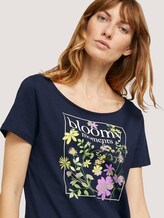 T-Shirt mit Print mit Bio-Baumwolle - Frauen - Sky Captain Blue T-Shirt mit Print mit Bio-Baumwolle - Frauen - Sky Captain Blue - 9 - TOM TAILOR