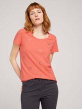 T-Shirt - Frauen - strong peach tone T-Shirt - Frauen - strong peach tone - 5 - TOM TAILOR
