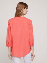 gemusterte Bluse mit halber Knopfleiste - Frauen - peach structure design gemusterte Bluse mit halber Knopfleiste - Frauen - peach structure design - 2 - TOM TAILOR