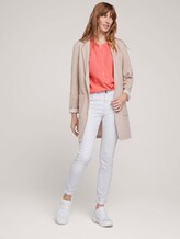 gemusterte Bluse mit halber Knopfleiste - Frauen - peach structure design gemusterte Bluse mit halber Knopfleiste - Frauen - peach structure design - 3 - TOM TAILOR