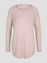 Langer Strickpullover - Frauen - cozy beige melange Langer Strickpullover - Frauen - cozy beige melange - 7 - TOM TAILOR Denim
