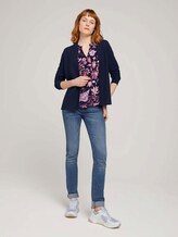 gemusterte Bluse mit Turn-Up Ärmeln - Frauen - navy paisley design gemusterte Bluse mit Turn-Up Ärmeln - Frauen - navy paisley design - 3 - TOM TAILOR