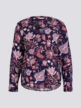 gemusterte Bluse mit Turn-Up Ärmeln - Frauen - navy paisley design gemusterte Bluse mit Turn-Up Ärmeln - Frauen - navy paisley design - 7 - TOM TAILOR