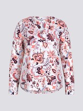 gemusterte Bluse mit Turn-Up Ärmeln - Frauen - cream paisley design gemusterte Bluse mit Turn-Up Ärmeln - Frauen - cream paisley design - 7 - TOM TAILOR