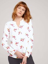 Blouse met dessin en opgerande mouwen - Vrouwen - cream flower design Blouse met dessin en opgerande mouwen - Vrouwen - cream flower design - 5 - TOM TAILOR